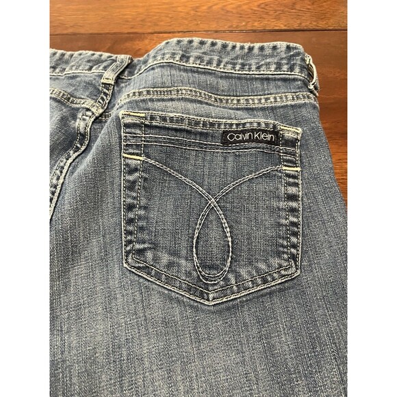 Calvin Klein Women's Wide Leg Blue Jeans - Picture 7 of 7